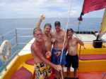The Columbus, Ohio Gang...Tony, Scott, Bill & Johnny...sailed with us every day they were here..