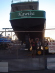 Kawika figured he'd bring his boat in for drydock at the same time....save himself some work since it's right next to us.  HAHAHAHA!