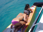 Joanna & Fariyal getting funky on the bow