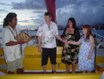 Krash performs a vow-renewal on the boat