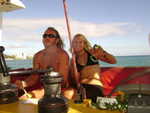 Mike & Mariana on her last sail...