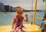 Vanessa (did my makeup above for Halloween) and a pic from her 1st visit to Hawaii & first Na Hoku boat ride.