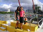 Fariyal and Angela Chao.  She's the Overseas Manager for the Princess Taiping Expedition